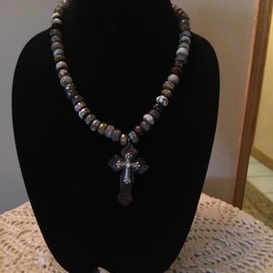 Handmade stone necklace and bracelet